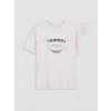LCW Kids Pembe Taşlı California Baskılı Kız Çocuk Tişört
