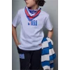 Defacto G7616A8WT34 Beyaz %100 Pamuk NBA Tişört Erkek Çocuk