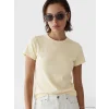 LCW Vision Bej Bisiklet Yaka Kadın Crop