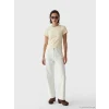 LCW Vision Bej Bisiklet Yaka Kadın Crop