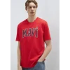 Mavi 0611711-70467 Mavi Logo Baskılı Kırmızı Tişört
