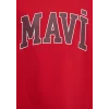 Mavi 0611711-70467 Mavi Logo Baskılı Kırmızı Tişört