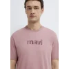 Mavi 0612936-70948 Mavi Logo Baskılı Pembe Tişört