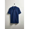 Defacto F9817AXIN131 İndigo Regular Fıt Kısa Kollu Polo Tişört