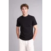 Defacto V7699AZBK81 Siyah NEW REGULAR FIT %100 Pamuk Basic Tişört