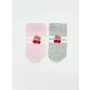 LCW Kids Ekru Desenli Kız Çocuk Patik Çorap 5li