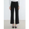 LCWAIKIKI Classic Siyah Yüksek Bel Wideleg Kadın Jean Pantolon
