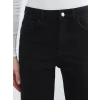 LCWAIKIKI Classic Siyah Yüksek Bel Wideleg Kadın Jean Pantolon
