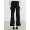 LCWAIKIKI Classic Siyah Yüksek Bel Wideleg Kadın Jean Pantolon
