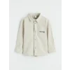 LCW Kids Gri Cepli Erkek Çocuk Gabardin Gömlek