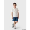 LCW Kids Bej Polo yaka Erkek Çocuk Tişört ve Şort Takım
