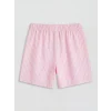 LCW Kids Pembe Baskılı Kız Çocuk Şortlu Pijama Takımı