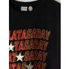 LCW Kids Siyah Galatasaray Baskılı Erkek Çocuk Tişört