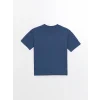 LCW Kids Lacivert Oversize Bisiklet Yaka Erkek Çocuk Tişört