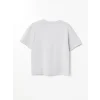 LCW Kids Gri Oversize Bisiklet Yaka Erkek Çocuk Tişört