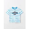 LCW Kids Lacivert Oversize Bisiklet Yaka Erkek Çocuk Tişört