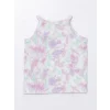 LCW Kids Karışık Halter Yaka Batik Desenli Kız Çocuk Atlet