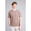 Defacto V7699AZBN571 Kahve NEW REGULAR FIT %100 Pamuk Basic Tişört
