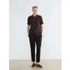 LCW Vision Kahverengi Polo Yaka Erkek Tişört