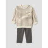 LCW baby Ekru Erkek Bebek Sweatshirt ve Jean Pantolon