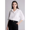 Defacto G9803AXWT34 Beyaz Oversıze Poplin Uzun Kollu Gömlek
