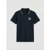 LCW Kids Lacivert Polo Yaka Fenerbahçe Baskılı Erkek Çocuk Tişört