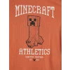 LCW Kids Turuncu Minecraft Baskılı Erkek Çocuk Tişört