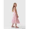 LCW Kids Pembe Beli Lastikli Desenli Katlı Kız Çocuk Etek