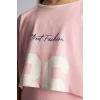 Defacto D2339A8PN69 Pembe Kısa Kollu Fitilli Kaşkorse 2li Elbise Kız Çocuk