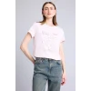 Defacto H7610AXPN671 Pembe Regular Fıt Bisiklet Yaka Floral Kısa Kollu Tişört