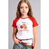 Defacto H3479A8WT34 Beyaz My Melody Fıtted Bisiklet Yaka Ribana Kısa Kollu Tişört Kız Çocuk