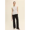 Defacto H2634AXER105 Ekru Fıtted Puantiyeli Belmando Bluz