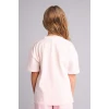 Defacto H3476A8PN671 Pembe Hello Kitty  Relax Fıt Bisiklet Yaka Kısa Kollu Tişört Kız Çocuk