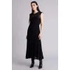 Defacto F8114AXBK81 Siyah Fıtted Dantel Maxi Elbise