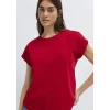 Mavi 1614177-86417 Bisiklet Yaka Kırmızı Basic Tişört