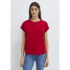 Mavi 1614177-86417 Bisiklet Yaka Kırmızı Basic Tişört