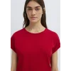 Mavi 1614177-86417 Bisiklet Yaka Kırmızı Basic Tişört
