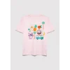 Mavi 7610448-90773 Lilo&Stitch Baskılı Pembe Tişört