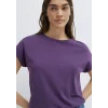 Mavi 1614177-70666 Bisiklet Yaka Mor Basic Tişört