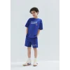 Mavi 6410017-70907 Mavi Baskılı Mavi Şort