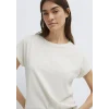 Mavi 1614177-80194 Bisiklet Yaka Ekru Basic Tişört