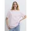 Mavi 1613884-70513 Mavi Logo Baskılı Pembe Tişört