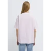 Mavi 1613884-70513 Mavi Logo Baskılı Pembe Tişört