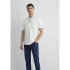 Mavi 0612648-70057 Yaka Detaylı Beyaz Polo Tişört