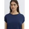Mavi 1614177-70497 Bisiklet Yaka Lacivert Basic Tişört