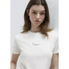 Mavi 1613900-70057 Mavi Baskılı Ekru Tişört