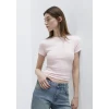 Mavi 1614180-89200 Pembe Basic Crop Tişört