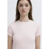 Mavi 1614180-89200 Pembe Basic Crop Tişört