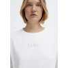 Mavi 1613884-620 Mavi Logo Baskılı Beyaz Tişört