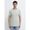 Mavi 0610360-71464 Mavi Logo Baskılı Yeşil İnterlok Tişört